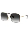 Miu Miu 56mm Gradient Rectangular Sunglasses In Gold