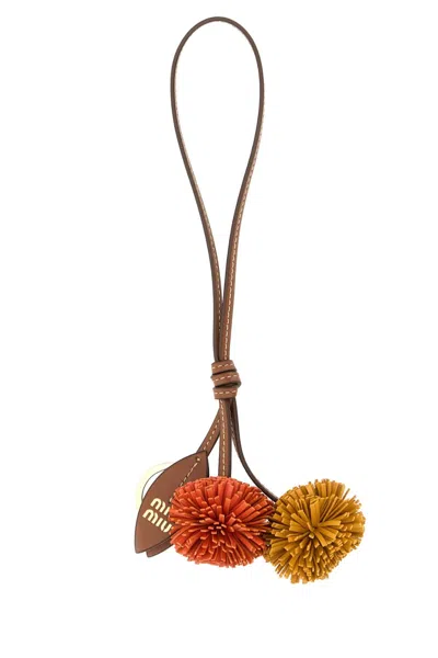 MIU MIU MIU MIU WOMEN MULTICOLOR LEATHER CHARM