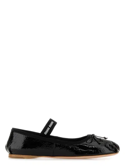 MIU MIU WOMEN'S NAPLAK BALLERINAS