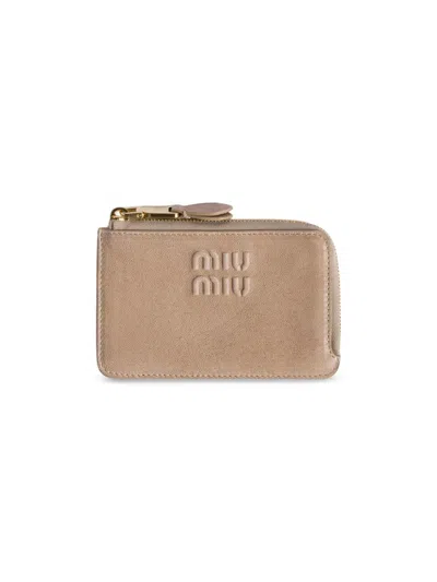 Miu Miu Women's Nappa Leather Envelope Card Holder