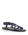Miu Miu Nastro Cross Rope Grip-strap Sandals In Baltico