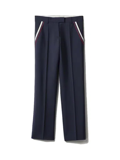 Miu Miu Women Navy Blue Straight Fit Pants