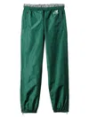 Miu Miu Technical Poplin Joggers In Green