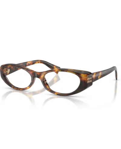 Miu Miu Women's Oval Eyeglasses, Mu 03zv