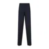 Miu Miu Tailored Pants In Mohair And Wool In Blue
