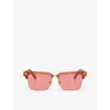 Miu Miu 0mu 10zs Sunglasses In Pink