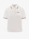 Miu Miu White Short-sleeve Polo With Logo Women In White