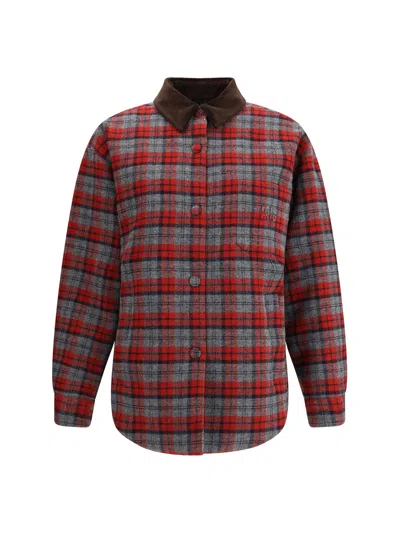 Miu Miu Women Plaid Bomber Jacket In Multi