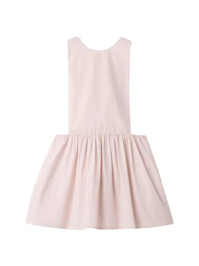 Miu Miu Poplin Mini-dress In Neutral