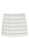 Miu Miu Printed Crepe Mini Skirt