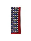 Miu Miu Geometric-printed Silk Scarf In Blue