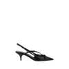 Miu Miu Buckle-embellished Slingback Pumps In Black