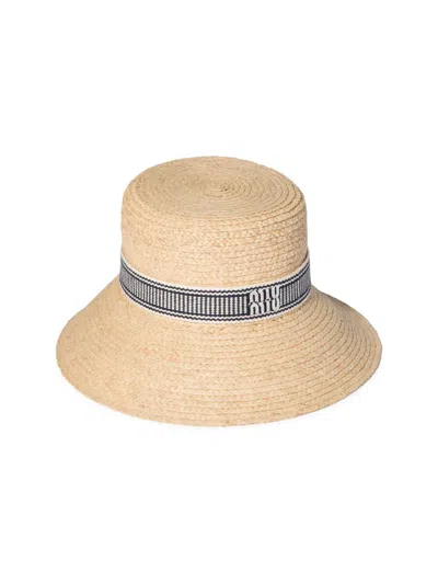 MIU MIU WOMEN'S RAFFIA HAT