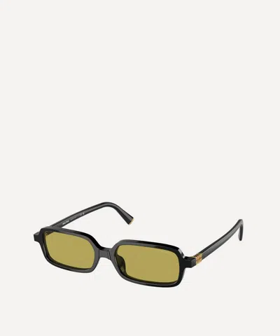 Miu Miu Square-frame Acetate Sunglasses In Black