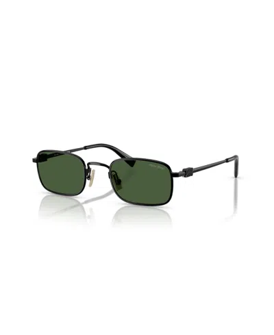 Miu Miu Women's Rectangle Sunglasses, Mu A53s In Black