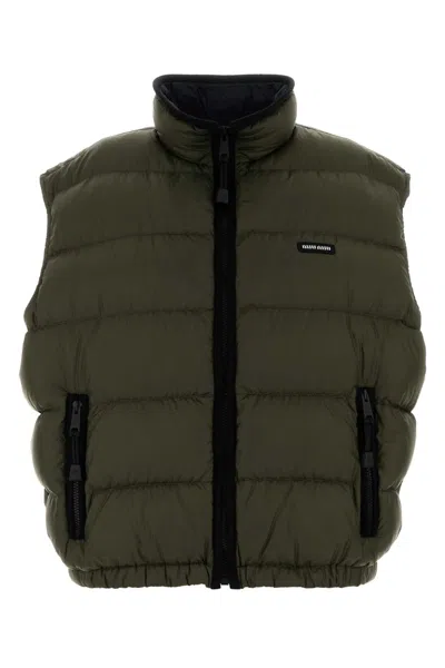 Miu Miu Women's Recycled Polyester Down Jacket In Green