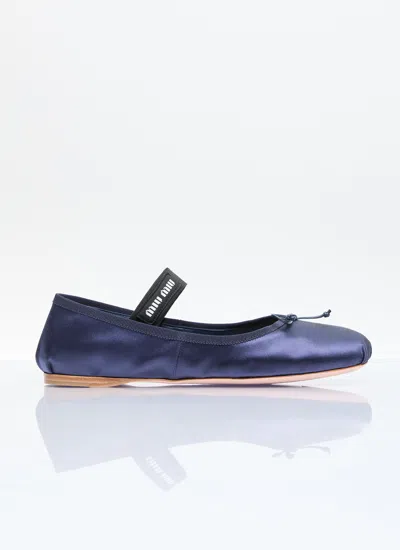 Miu Miu Women Satin Ballerina Flats