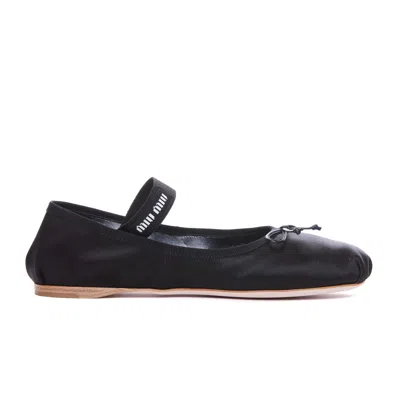 MIU MIU MIU MIU WOMEN SATIN MIU MIU BALLETS