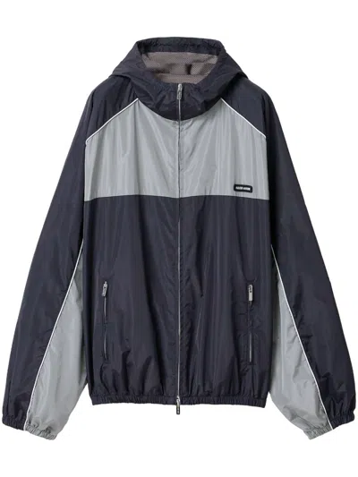 Miu Miu Women Silk Blouson Jacket In Multi
