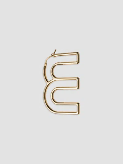 Miu Miu Women's Single Metal Earring In Gold