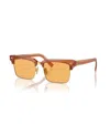 Miu Miu Translucent Clubmaster-frame Sunglasses In Yellow
