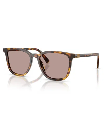 MIU MIU WOMEN'S SQUARE SUNGLASSES, MU B03S