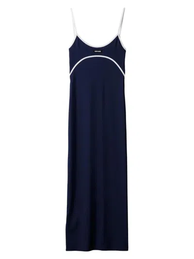 Miu Miu Women's Stretch Jersey Midi-dress In Blue