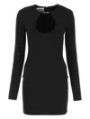 Miu Miu Fitted Keyhole Mini Dress