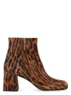 Miu Miu 80mm Leopard-print Ankle Boots In Animalier
