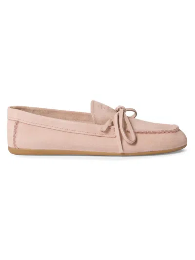 Miu Miu Loafers Bow Detail Rubber Sole Stitching In Pink