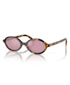 Miu Miu Regard Tortoiseshell-effect Sunglasses In Honey Havana