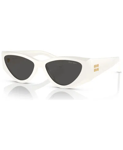 Miu Miu Women's Sunglasses, Mu 06ys In White