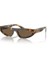 Miu Miu Tortoiseshell-effect Sunglasses In Brown