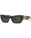 Miu Miu Logo Rectangle Acetate Sunglasses In Black