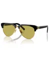 Miu Miu Womens Black Mu 09zs Pilot-frame Acetate Sunglasses In Black,green