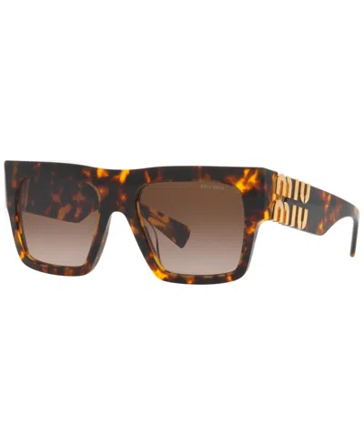 Miu Miu Women's Sunglasses, Mu 10ws In Honey Havana