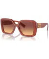 Miu Miu Woman Sunglass Mu 10ys In Cognac Opal