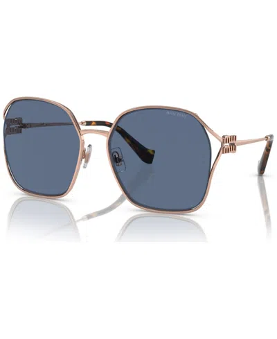 Miu Miu Women's Sunglasses, Mu 52ws In Rose Gold-tone