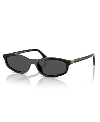 Miu Miu Women's Sunglasses Mu A06s In Black