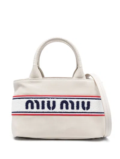 Miu Miu Women Tote Bag In White