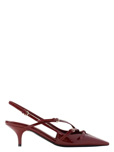 MIU MIU WOMEN'S TYRIAN LEATHER PUMPS
