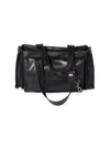Miu Miu Shoulder Bag Adjustable Strap Front And Side Pockets In Black