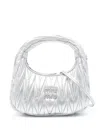 Miu Miu Lamb Leather Quilted Shoulder Bag In Multicolor