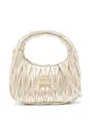 Miu Miu Lamb Leather Quilted Shoulder Bag In Multicolor