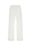 Miu Miu Women's Poplin Pyjama Pant In White
