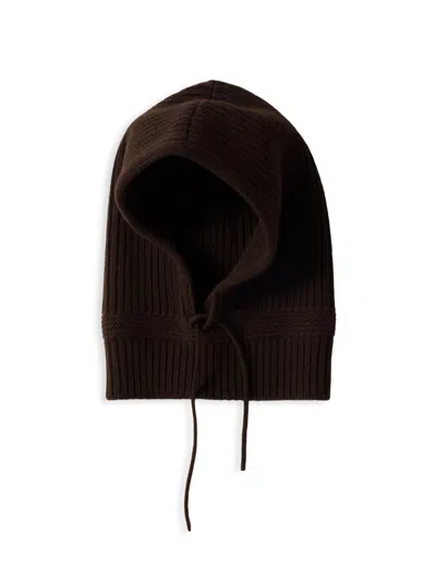 Miu Miu Women's Wool And Cashmere Knit Hood In Brown
