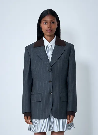 MIU MIU MIU MIU WOMEN WOOL BLAZER