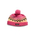 Miu Miu Wool Jacquard Hat In Pink