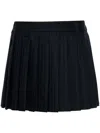 Miu Miu Wool Mini Skirt In Multicolor