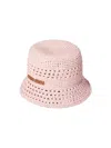 Miu Miu Woven Fabric Hat In Pink